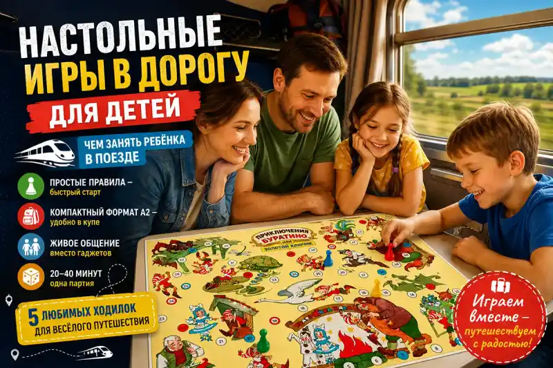 Настольные игры в дорогу для детей: чем занять ребёнка в поезде