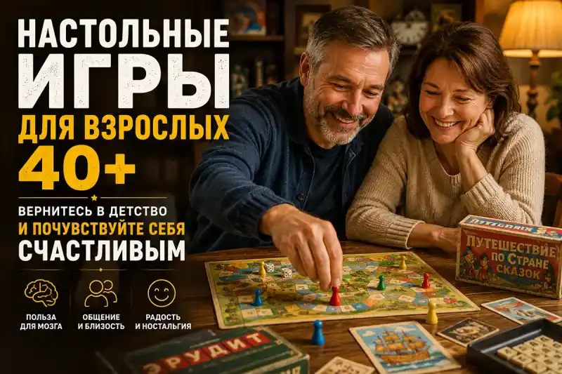 Настольные игры для взрослых 40 плюс: вернитесь в детство и почувствуйте себя счастливым