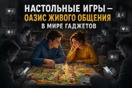 Настольные игры — оазис живого общения в мире гаджетов