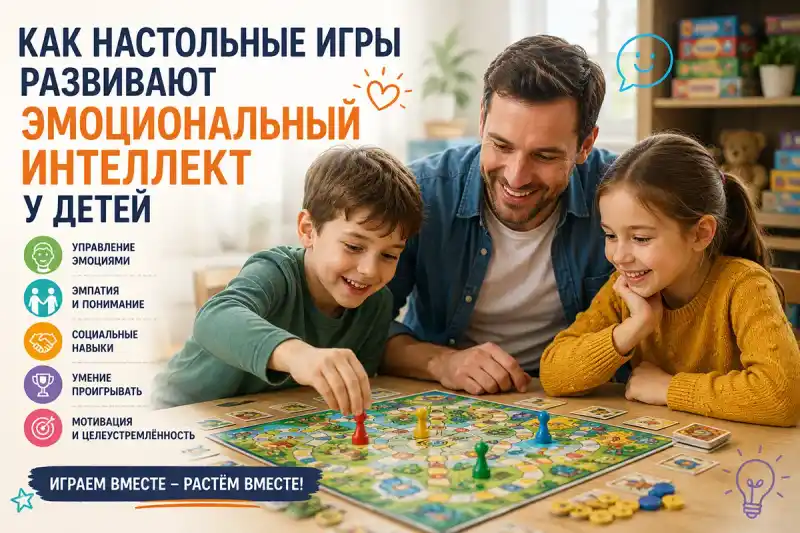 Как настольные игры развивают эмоциональный интеллект у детей