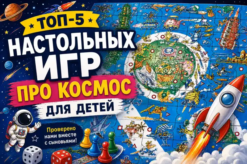 ТОП-5 настольных игр про космос для детей