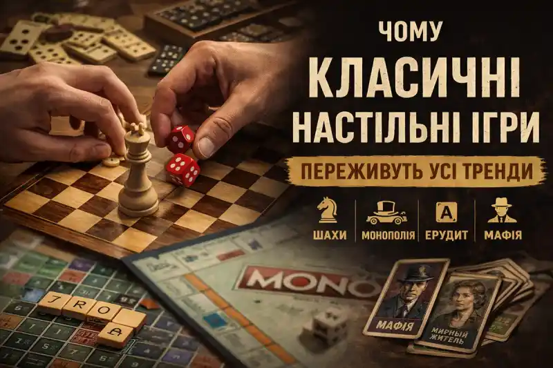 Чому класичні настільні ігри переживуть будь-які тренди