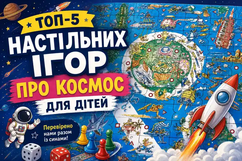 ТОП-5 настільних ігор про космос для дітей