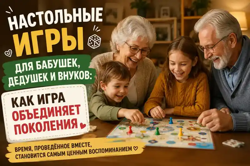 Настольные игры для бабушек, дедушек и внуков: как игра объединяет поколения