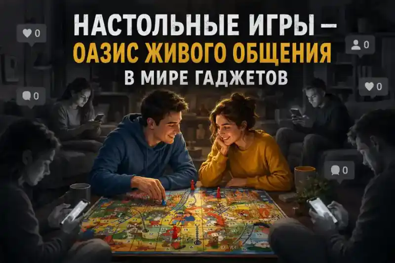 Настольные игры — оазис живого общения в мире гаджетов