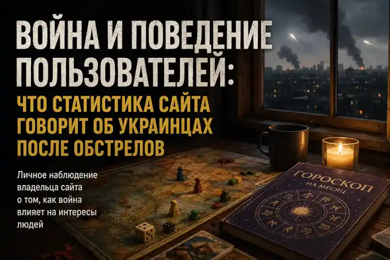 Война и поведение пользователей: что статистика сайта говорит об украинцах после обстрелов